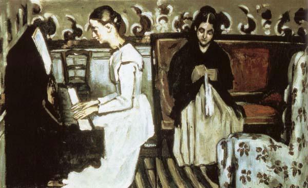 Jeune fill au piano, Paul Cezanne